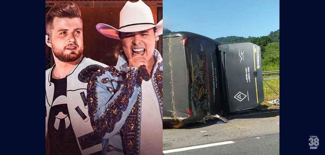 Ônibus de dupla sertaneja tomba na Régis Bittencourt e deixa 6 mortos e 11 feridos