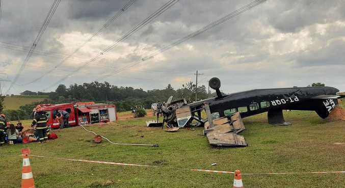 Acidente com avião deixa dois mortos em Boituva, no interior de São Paulo