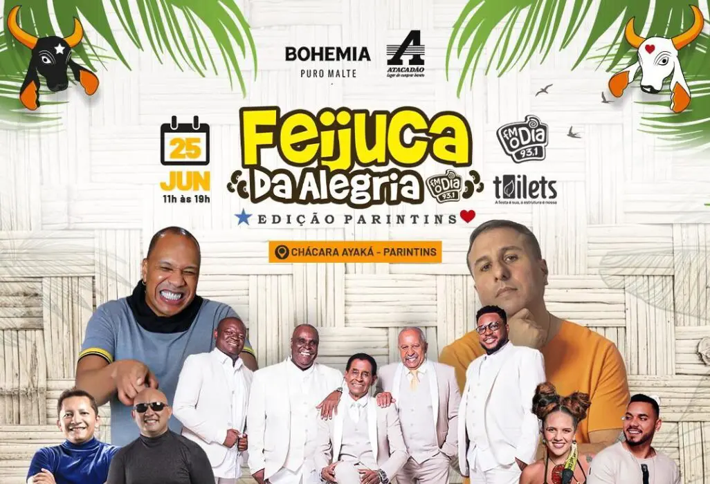 Ingressos para 'Feijuca da Alegria' começam a ser vendidos em Parintins nesta terça-feira (17)