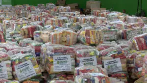 Ajuda humanitária: mais de 80 mil cestas básicas foram enviadas para famílias atingidas pela cheia no Amazonas