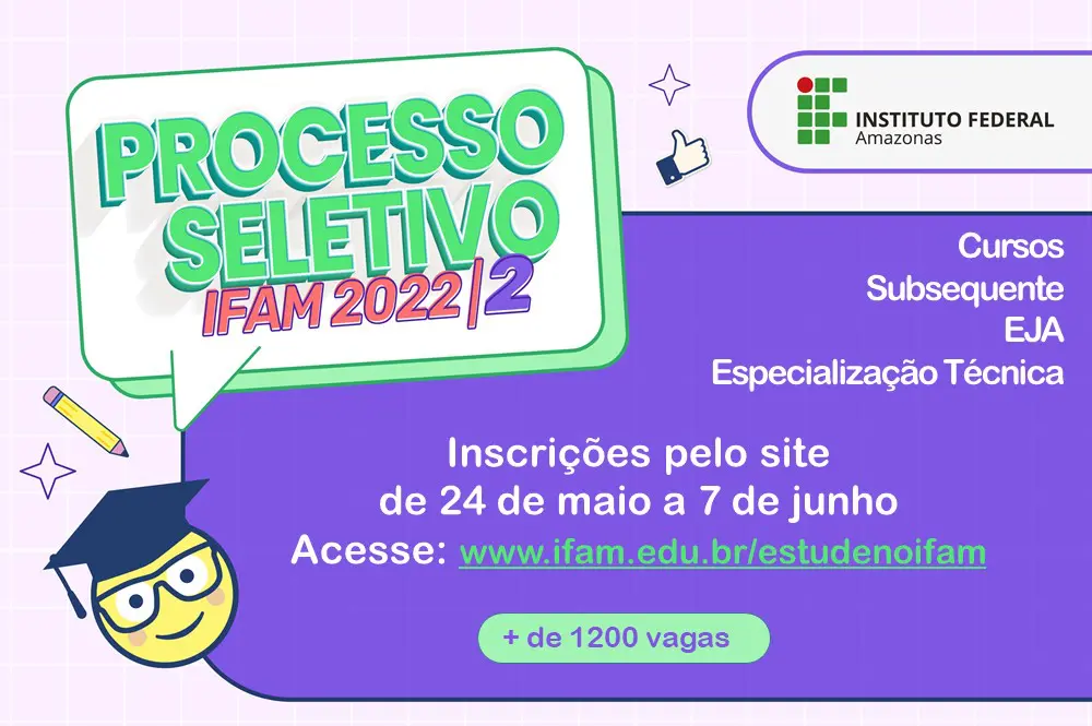 Ifam oferta mais de 1.200 vagas em cursos técnicos de nível médio