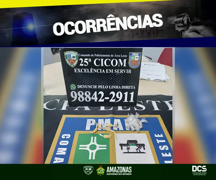 PMAM detém homem em posse de entorpecentes
