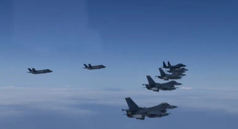 Coreia do Sul e EUA mostram poder aéreo em resposta aos testes de mísseis da Coreia do Norte