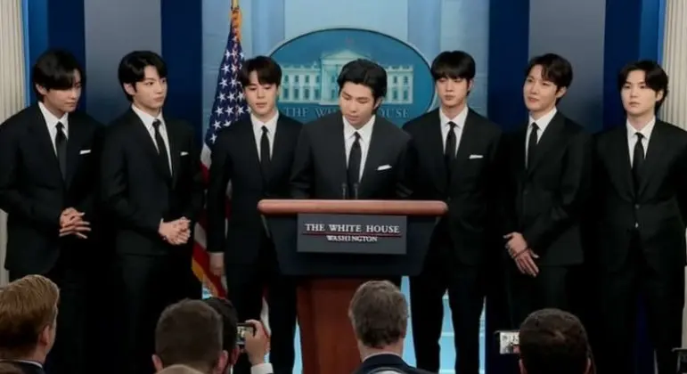 Na Casa Branca, BTS discursa a favor da diversidade cultural e contra os crimes de ódio