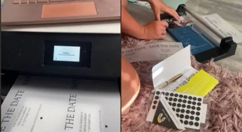 Casal mostra como fazer, em casa, convites de casamento lindos e ainda gastando pouco