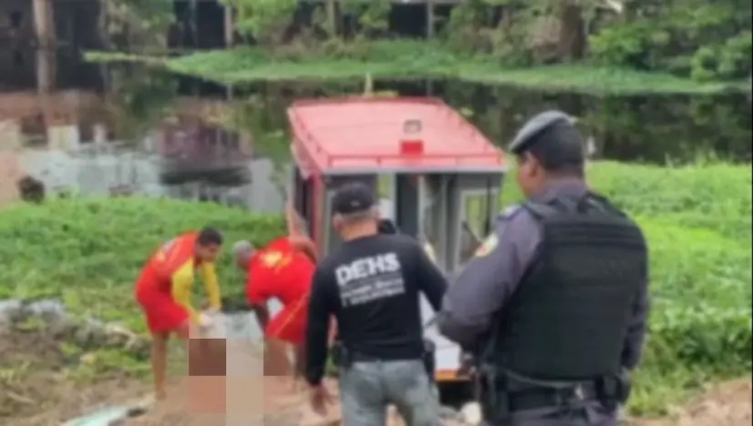 Corpo de homem é encontrado boiando em igarapé