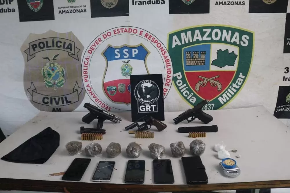 Polícia desarticula quadrilha suspeita de envolvimento com tráfico de drogas, homicídios e série de roubos, em Iranduba