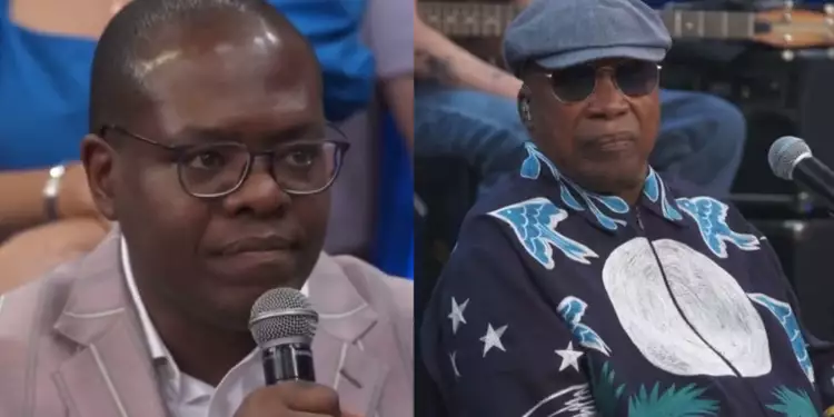 Ministro Silvio Almeida faz homenagem a Milton Nascimento, no Altas Horas