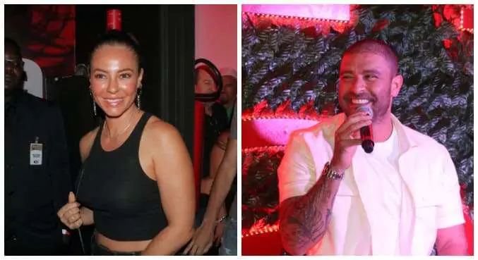Paolla Oliveira prestigia show de Diogo Nogueira após polêmica sobre o corpo