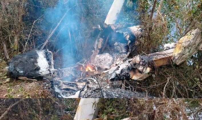 Avião de pequeno porte cai e homem fica gravemente ferido em Novo Aripuanã no interior do Amazonas