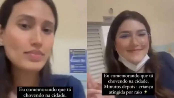 Médicas zombam de crianças atingidas por raio em hospital do AM