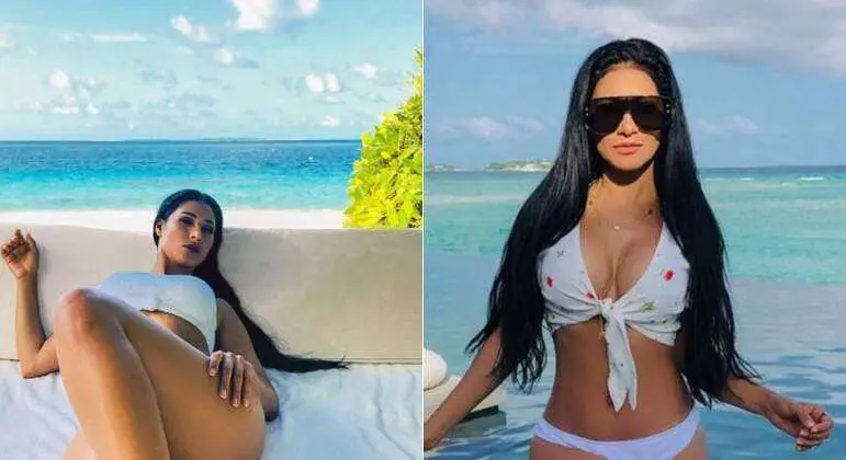 Simaria aparece de calcinha e top em cenário paradisíaco no Instagram