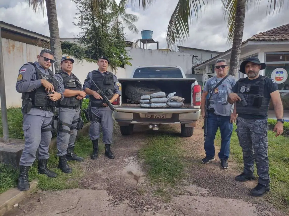 Trio é preso com mais de 11 quilos de maconha tipo skunk, em Presidente Figueiredo