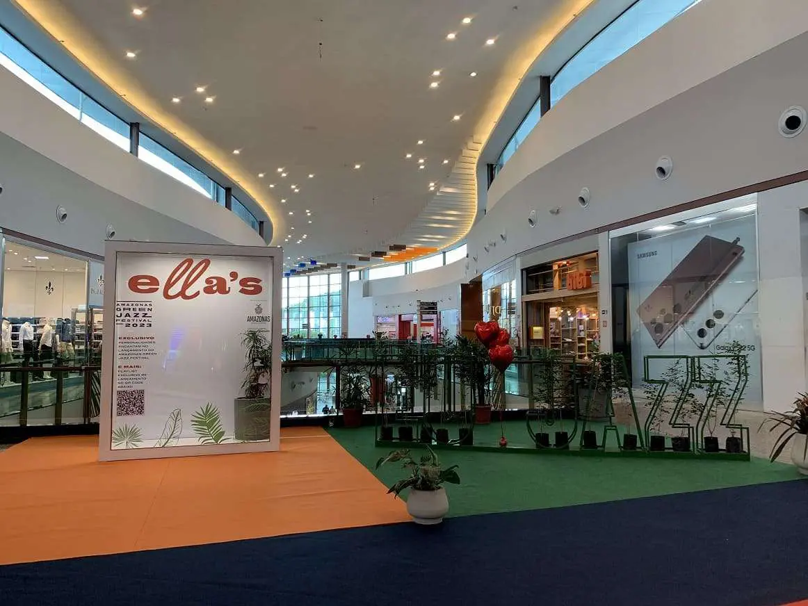 Manauara Shopping ganha espaço instagramável em preparação para o Amazonas Green Jazz Festival