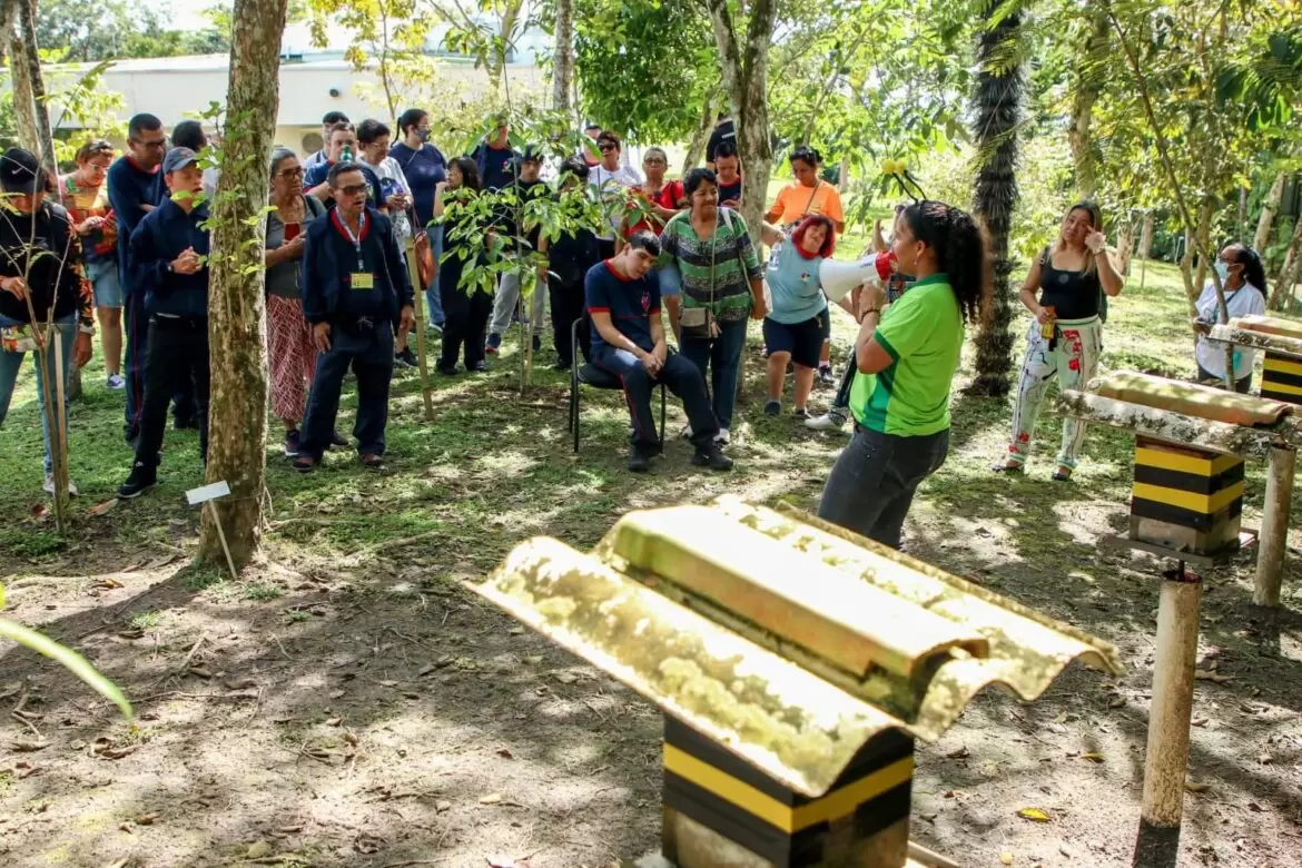 Estudantes da educação especial da Prefeitura de Manaus participam do projeto Academia Ambiental