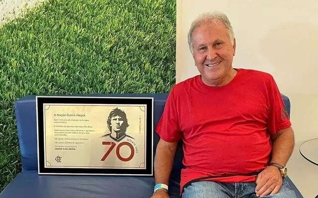 'A expressão máxima do Flamengo': torcida exalta Zico no aniversário de 70 anos
