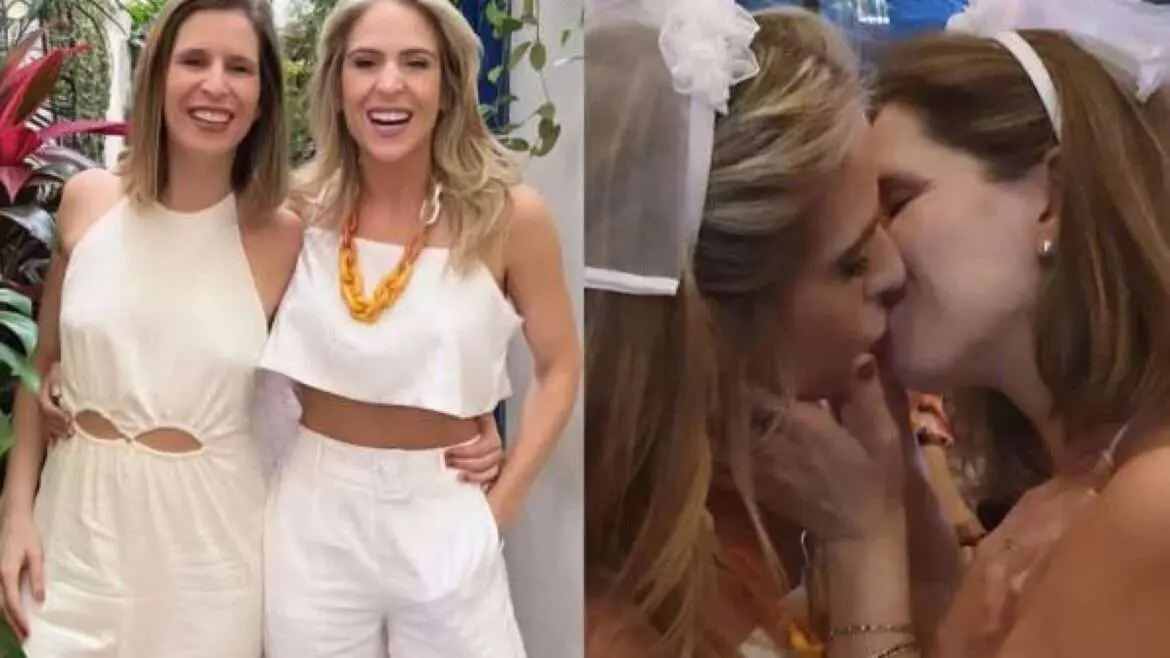 Repórter da Record se casa com produtora da Globo: 'O amor sempre vence'