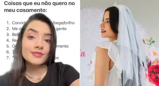 Influenciadora gera polêmica ao revelar as regras de seu casamento: 'Não quero ninguém bebendo'