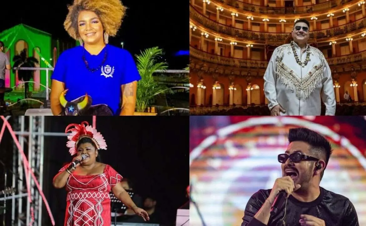 David Assayag, Márcia Siqueira, Paula Gomes, Márcia Novo e George Japa se juntam aos itens oficiais de Caprichoso e Garantido no Arena Planeta Boi