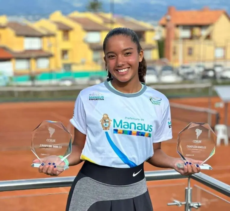 Beatriz Rodrigues, atleta do programa ‘Manaus Olímpica’ é campeã internacional de tênis no Equador