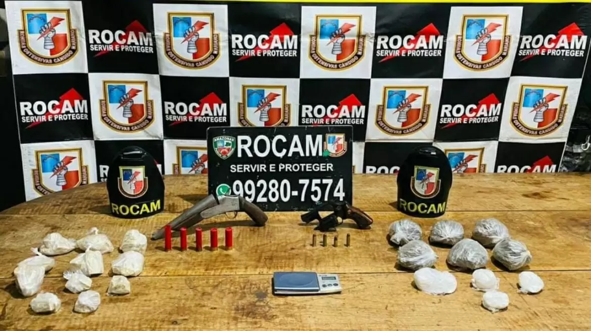Rocam prende homem apreende duas armas de fogo em Iranduba