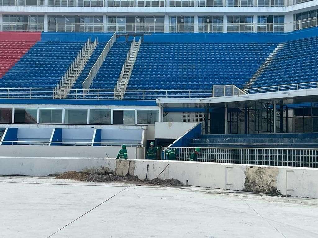 Bumbódromo de Parintins está sendo preparado para receber o 56º Festival Folclórico