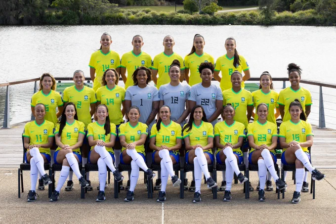 Seleção feminina faz foto oficial da Copa do Mundo