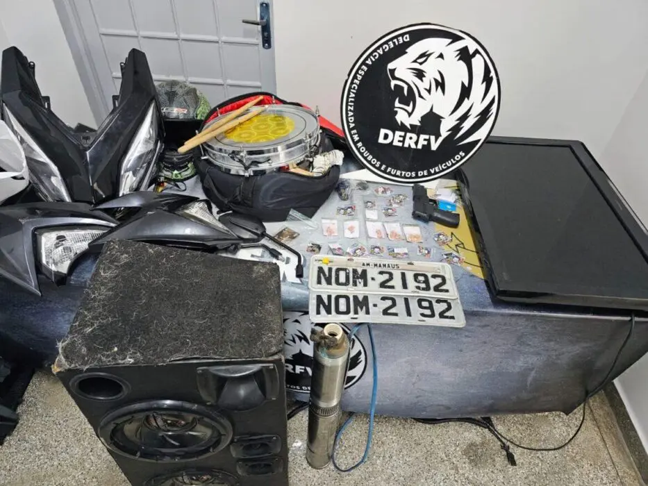 Homem é preso por furto qualificado, adulteração de placa, tráfico de drogas e corrupção de menores