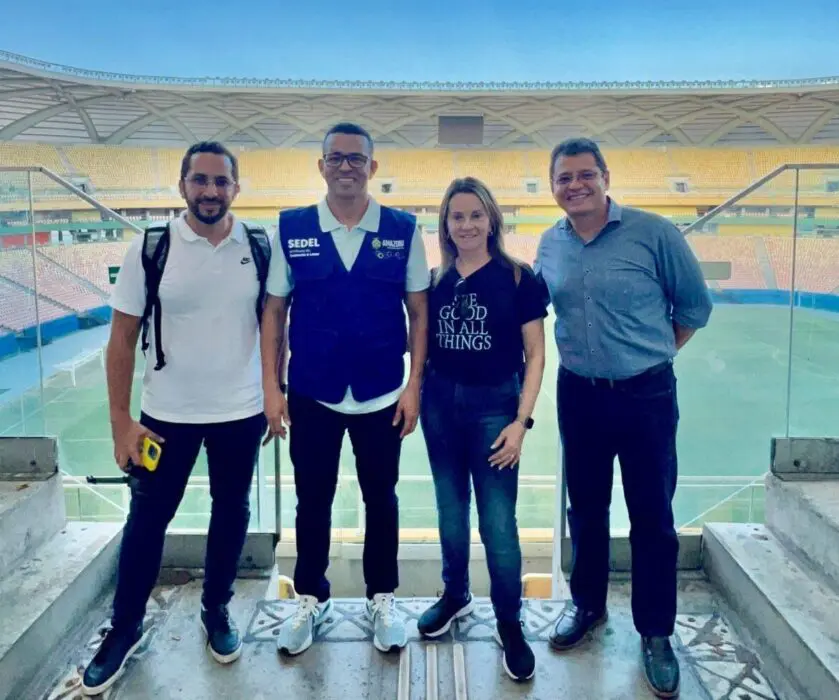 Arena da Amazônia, Ismael Benigno e Carlos Zamith recebem visita técnica da CBF