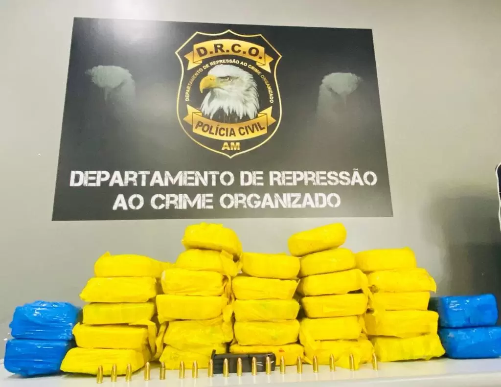 DRCO apreende 60kg de cocaína pura em embarcação no rio negro