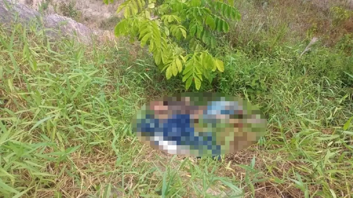 Assassino deixa bilhete junto ao corpo da vítima em área de mata