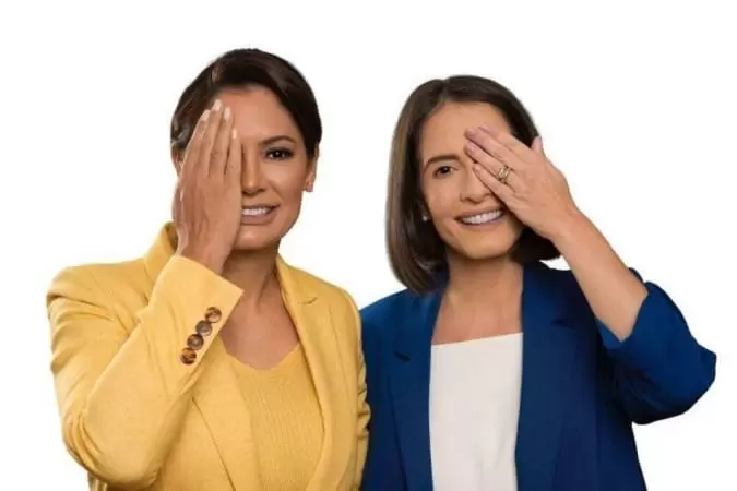 Vídeo: Michelle Bolsonaro pede que deputada retire prótese ocular