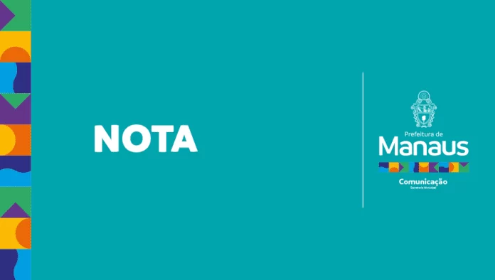 NOTA OFICIAL-PREFEITURA DE MANAUS