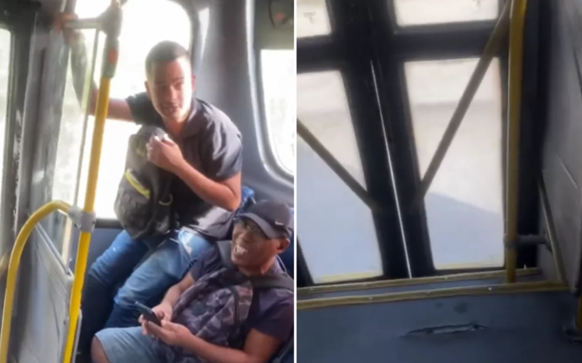 Vídeo: Rato causa confusão e gritaria dentro de ônibus no Rio