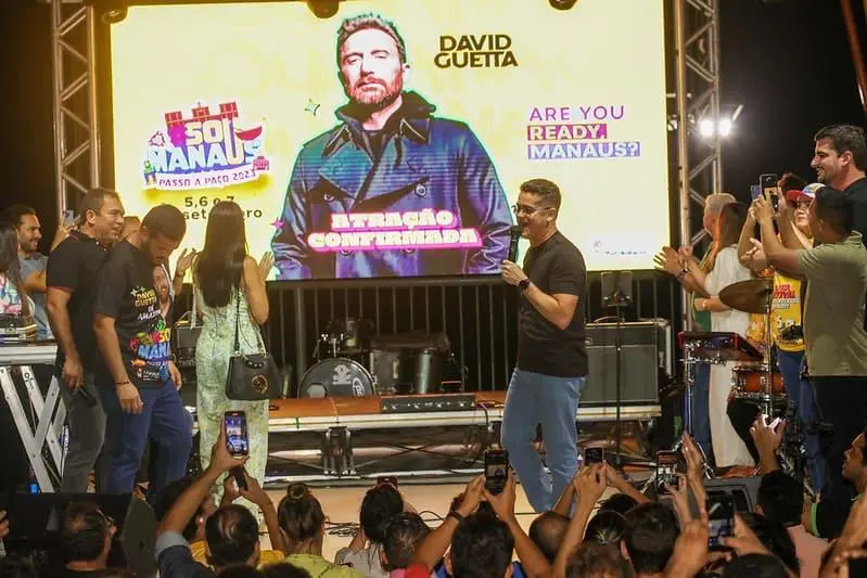 Prefeito anuncia David Guetta como mega-atração internacional para o ‘#SouManaus 2023’