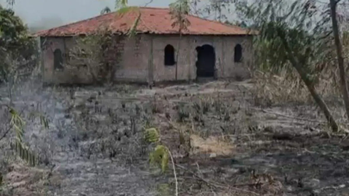 Incêndio destrói área de mata em Manaus