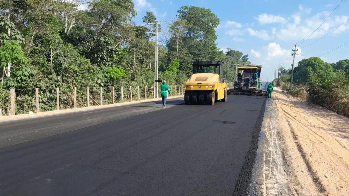 Avanços na obra de reforma e modernização da rodovia AM-010
