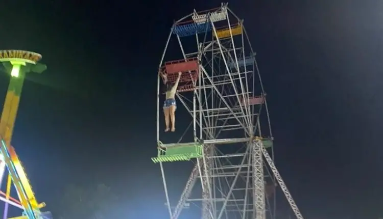 Jovens caem de roda gigante no interior do Amazonas