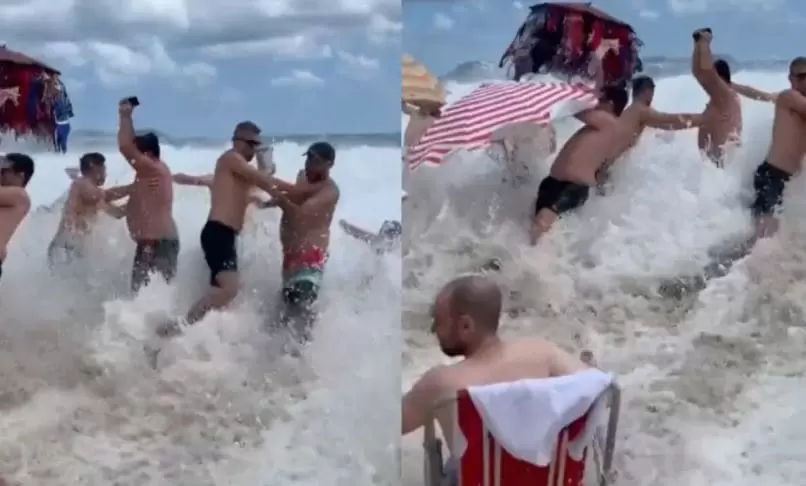 Vídeo: ressaca atinge praias do Rio e assusta banhistas