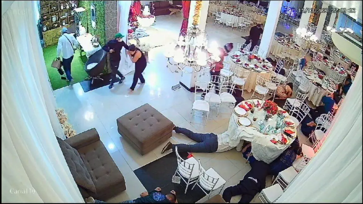Assaltantes invadem casamento e aterrorizam convidados em arrastão