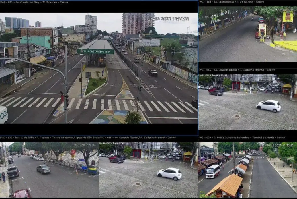 Centro ganha reforço na segurança com apoio de câmeras de videomonitoramento