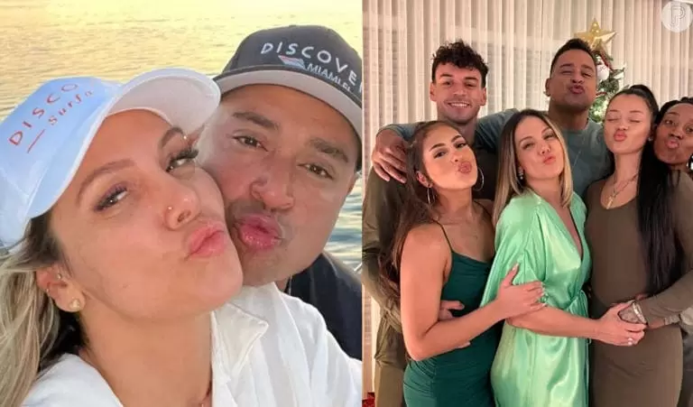 Xanddy e Carla Perez fazem festa de Natal, recebe namorada da filha e chutam na lua fake news