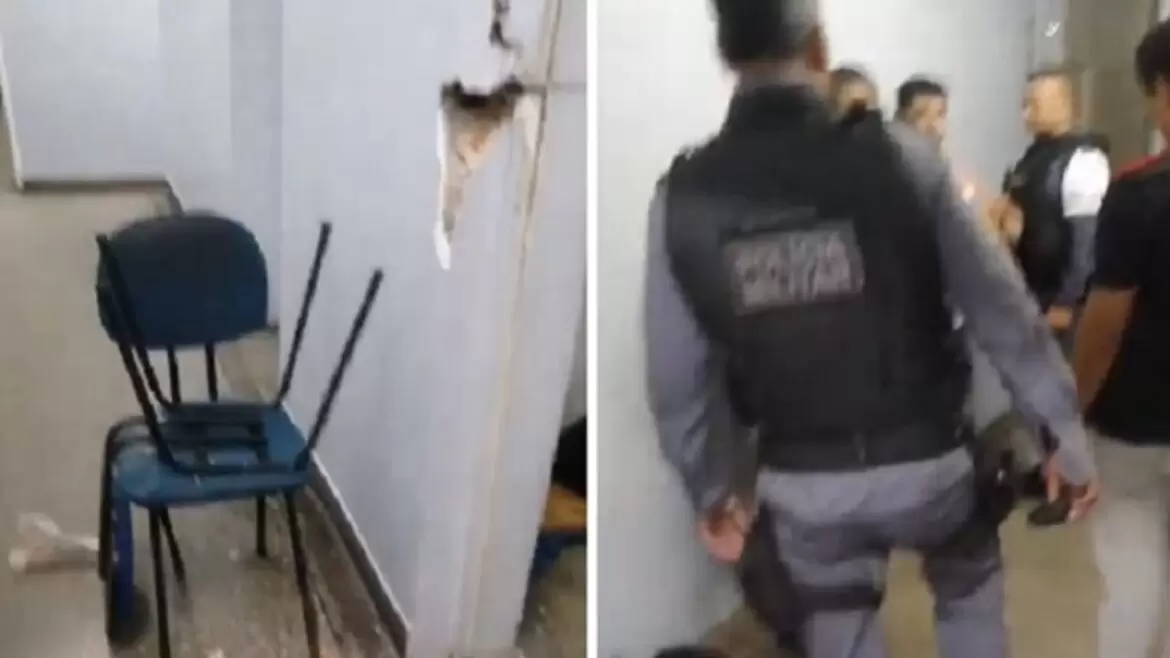 Detento surta em delegacia e destrói parte de cela após prisão