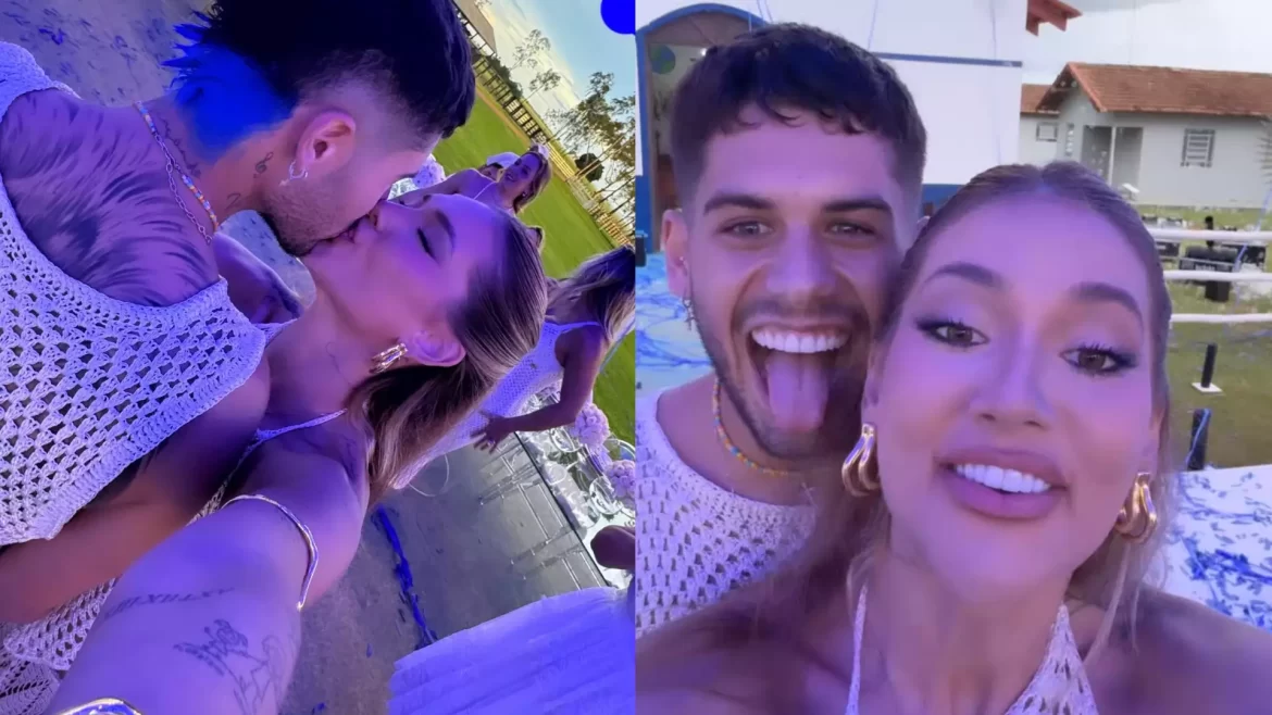 Zé Felipe e Virgínia anunciam sexo do bebê em chá revelação