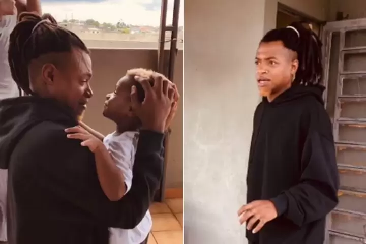 Luigi, do 'BBB 24', reencontra o filho após eliminação e emociona web