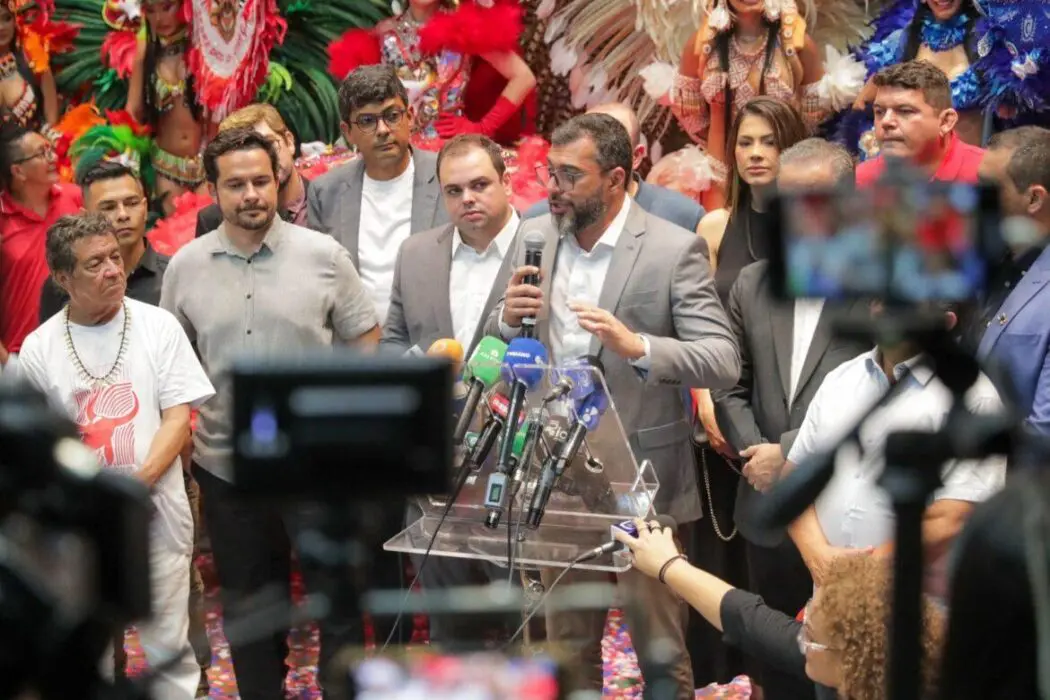 Em cerimônia no Teatro Amazonas, também foi apresentada a marca oficial do festival de 2024 que este ano ocorre nos dias 28, 29 e 30 de junho