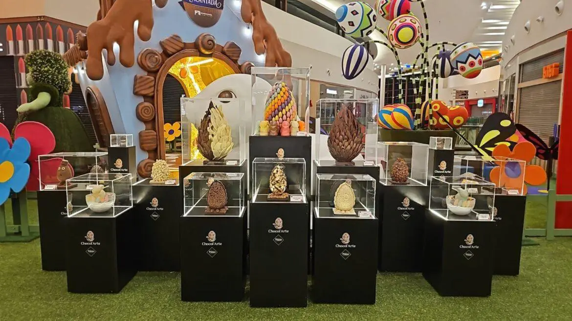 Exposição Chocol'arte encanta visitantes no Manauara Shopping com cenografia produzida por artistas locais