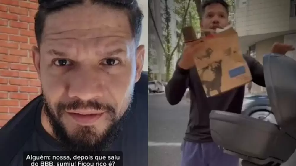 Após BBB 24, Juninho volta a trabalhar como motoboy
