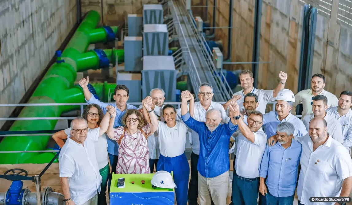 Lula inaugura novo trecho da transposição do rio São Francisco