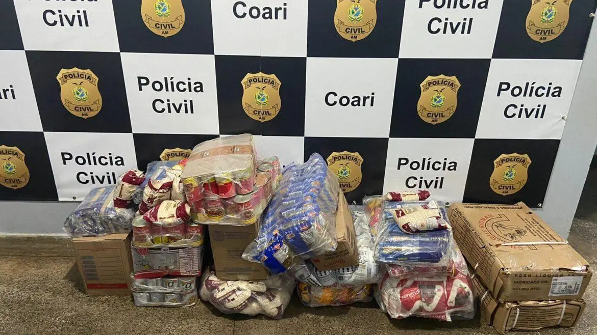 Polícia prende funcionários públicos e empresário por furto de merenda escolar da secretaria municipal de Educação de Coari